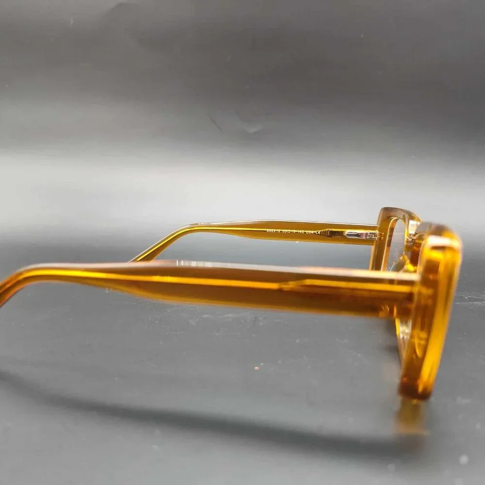 Brown glasses/frames, clear lenses (non-prescription)‎ Vooglam – Eirwyn style